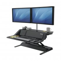 Fellowes Black Lotus DX Sit-Stand Workstation